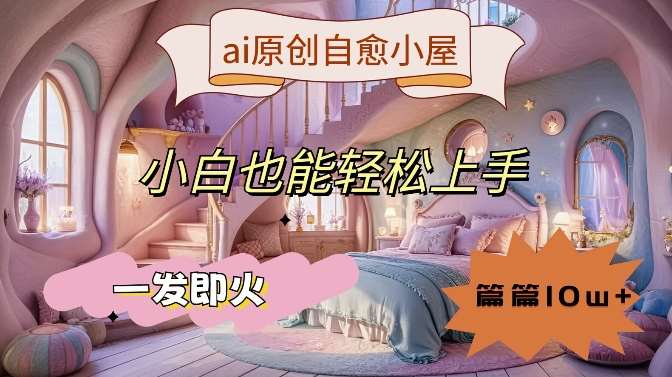ai原创治愈小屋，小白也能轻松上手，一发即火，篇篇10w+【揭秘】-天天资源共享